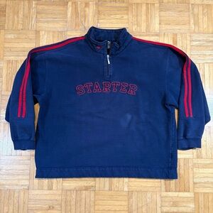 Vintage Starter Spell Out Quarter Zip 1/4